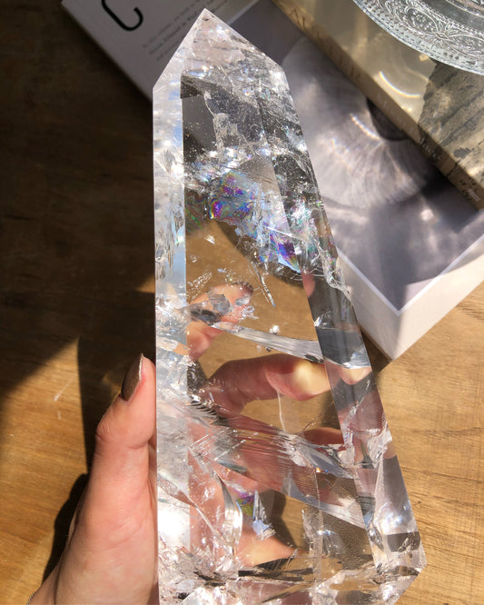 Lemurian quartz tower